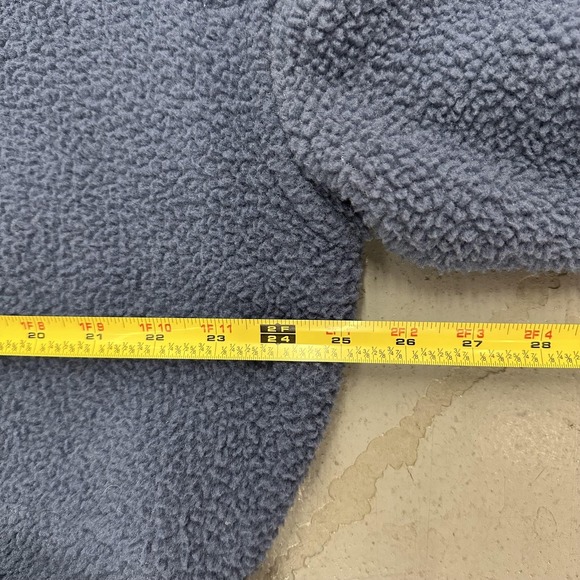 Koolaburra By UGG Hoodie Womens Large Blue Sherpa Fleece Henley Pullover Pockets - Picture 7 of 8